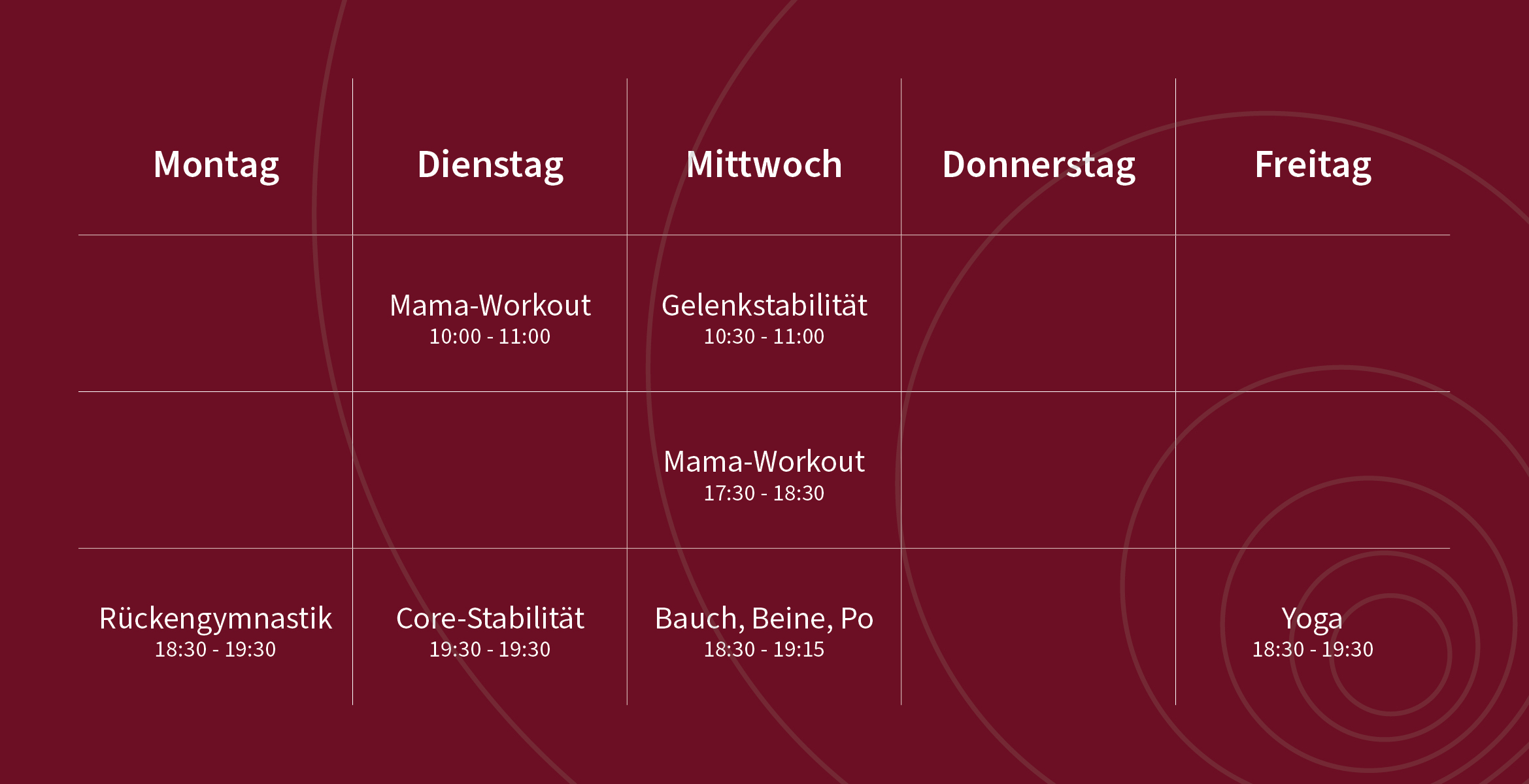Kursplan 2026 - impulsESSENZ in Böblingen